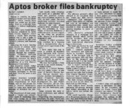 Aptos broker files bankruptcy