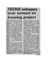 TECHO unhappy over turnout on housing project