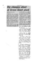 Big changes afoot at Green Giant plant