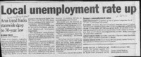 Local unemployment rate up