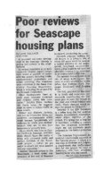 Poor reviews for Seascape housing plans