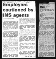 Employers cautioned by INS agents