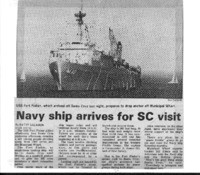 Navy ship arrives for SC visit