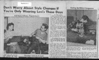 Don't worry about style changes if you're only wearing Levi's these days