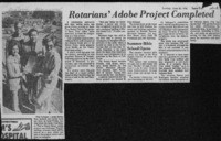 Rotarians' adobe project completed