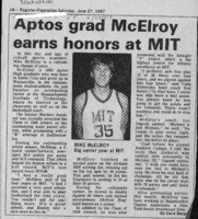 Aptos grad McElroy earns honors at MIT