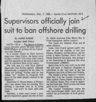 Supervisors officially join suit to ban offshore drilling