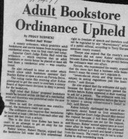 Adult bookstore ordinance upheld