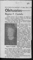 Obituaries: Regina F. Costella