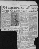1908 magazine set off radio career of Santa Cruz resident