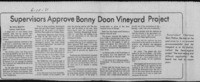 Supervisors approve Bonny Doon vineyard project