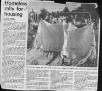 Homeless rally for housing