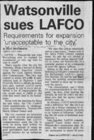 Watsonville sues LAFCO