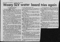 Weary SLV water board tries again