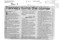 Tannery turns the corner