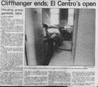 Cliffhanger ends; El Centor's open