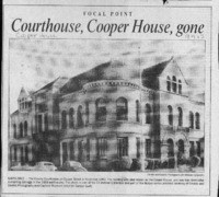 Courthouse, Cooper House, gone