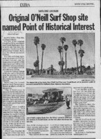 Original O'Neill Surf Shop site named Point of Historical Interest