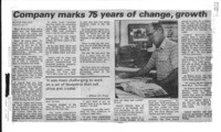 Company marks 75 years of change, growth