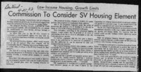 Commission To Consider SV Housing Element