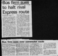 Bus firm sues to halt rival Express route