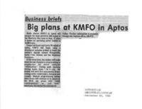 Big plans at KMFO in Aptos