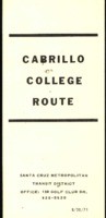 Cabrillo College Route