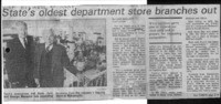 State's oldest department store branches out