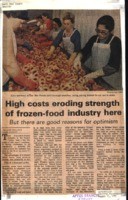 High costs eroding strength of frozen-food industry here