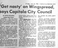 Get nasty' on Wingspread, says Capitola City Council