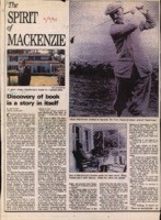 Spirit of MacKenzie: discovery of a book is a story in itself