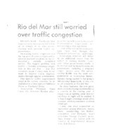 Rio del Mar still worried over traffic congestion