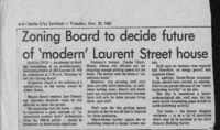 Zoning Board to decide future of modern" Laurent Street house"