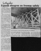 Experts disagree on freeway safety