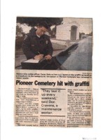 Pioneer Cemetery hit with graffiti