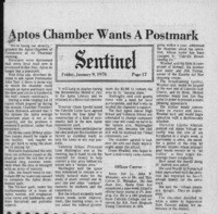 Aptos Chamber wants a postmark