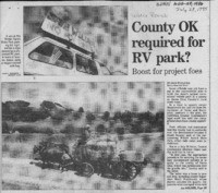 County OK required for RV park?