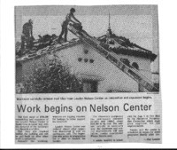 Work begins on Nelson Center