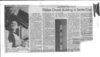 Landmark: What Now? Oldest Church Building in Santa Cruz