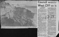 Council wants West Cliff as is