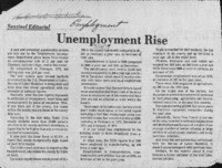 Unemployment Rise