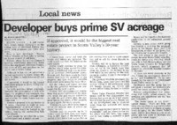 Developer buys prime SV acreage