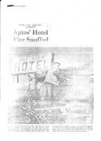 Aptos' hotel fire snuffed