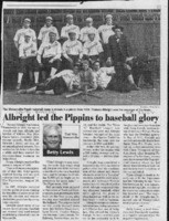 Albright led the Pippins to baseball glory