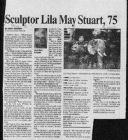 Sculptor Lila May Stuart, 75