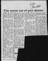 City wants out of port district