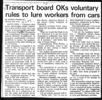 Transport board OKs voluntary rules to lure workers from cars