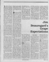 Jim Beauregard's grape expectations