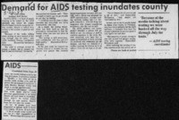 Demand rising for AIDS tests