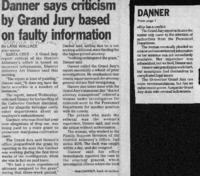 Danner says criticism by Grand Jury based on faulty information